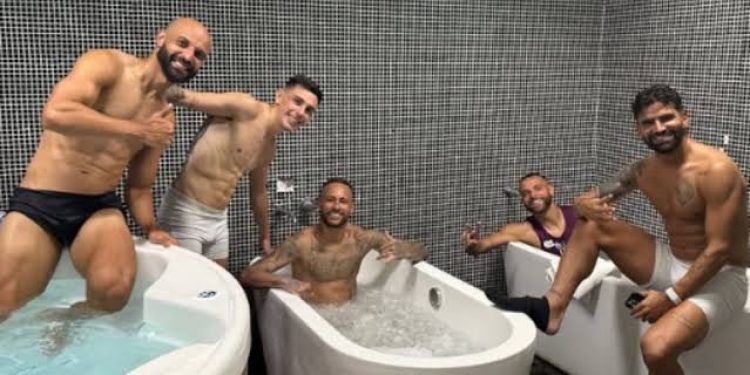 Banheira da vitória: Neymar comemora primeiro triunfo após volta ao Santos: “Vamos!”